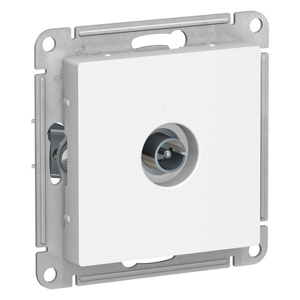 TV РОЗЕТКА коннектор 1DB, БЕЛЫЙ, ATLAS 10шт