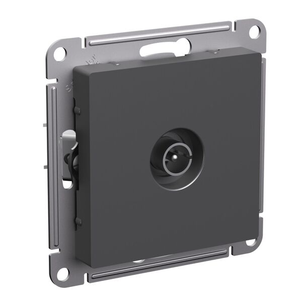 TV РОЗЕТКА коннектор 1DB, БАЗАЛЬТ, ATLAS 10шт