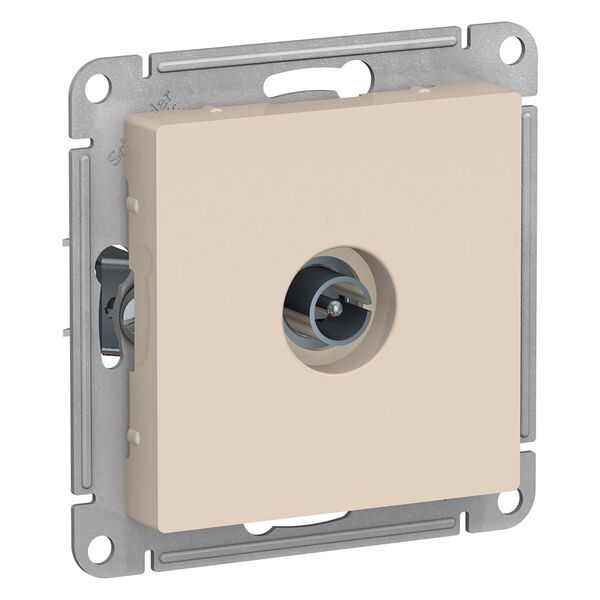 TV РОЗЕТКА коннектор 1DB, БЕЖЕВЫЙ, ATLAS 10шт