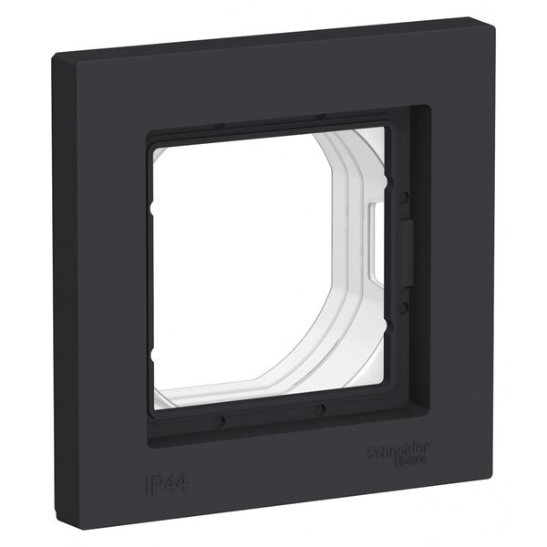 РАМКА 1-постовая IP44, КАРБОН, ATLAS Aqua 10шт