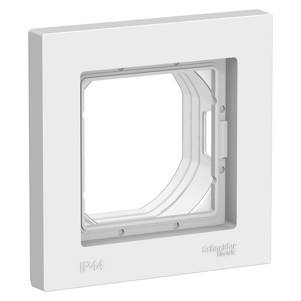 РАМКА 1-постовая IP44, БЕЛЫЙ, ATLAS Aqua 10шт