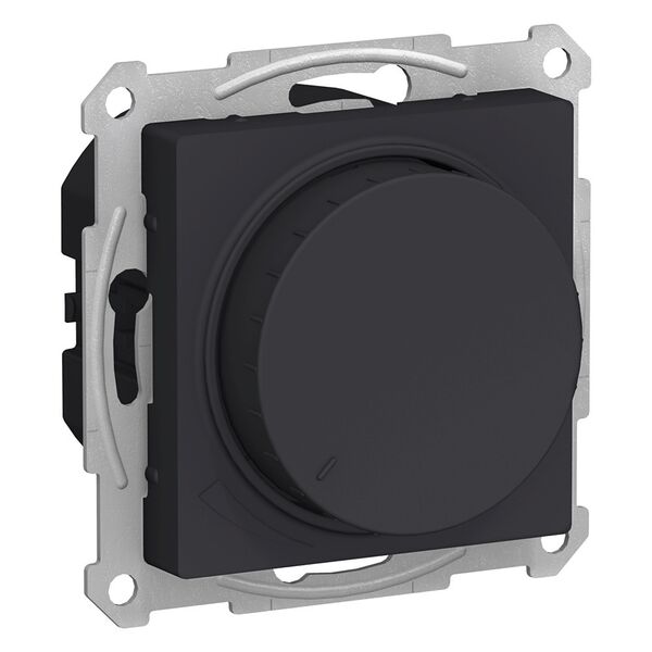 СВЕТОРЕГУЛЯТОР (диммер) повор-нажим, LED, RC, 400Вт, мех., КАРБОН