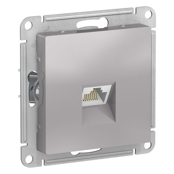 РОЗЕТКА компьютерная RJ45, АЛЮМИНИЙ, ATLAS 10шт