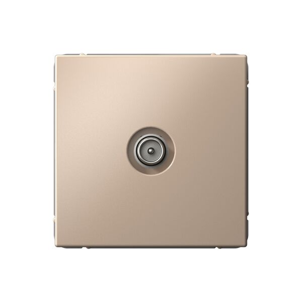 TV РОЗЕТКА проходная 4DB, механизм, ПЕСОЧНЫЙ  ARTGALLERY