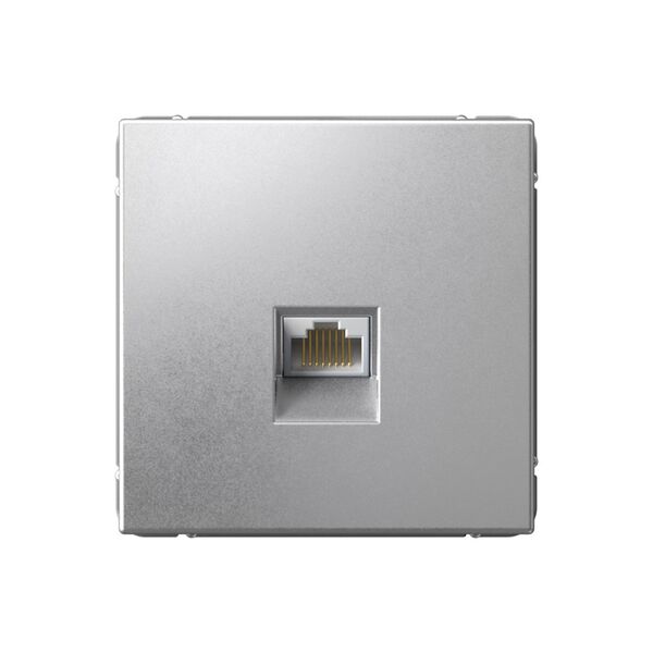 РОЗЕТКА компьютерная RJ45, кат. 6A, механизм, АЛЮМИНИЙ ARTGALLERY