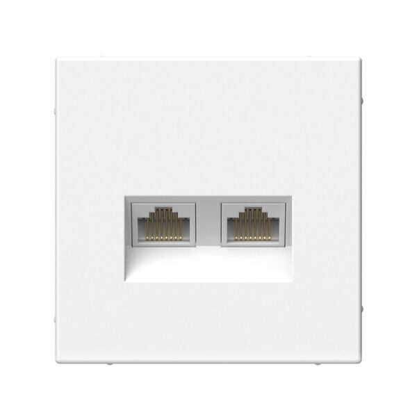 РОЗЕТКА двойная компьютерная RJ45+RJ45, кат.6А, механизм, ЛОТОС ARTGALLERY