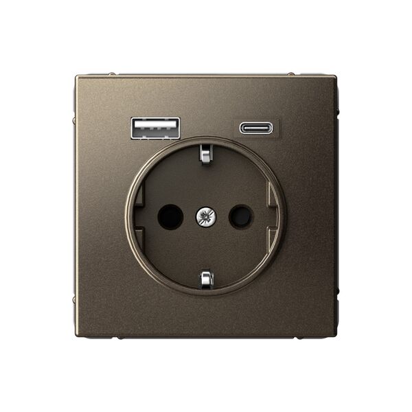 РОЗЕТКА 16А с 2 USB A+C, 5В/2,4А/3,0А, 2х5В/1,5А, механизм, МОККО  ARTGALLERY