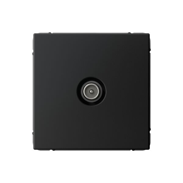 TV РОЗЕТКА проходная 4DB, механизм, КАРБОН ARTGALLERY