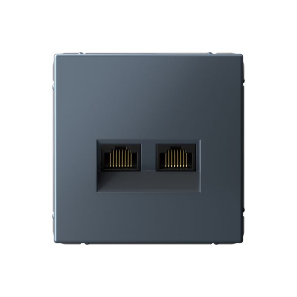РОЗЕТКА двойная компьютерная RJ45+RJ45, кат.6А, механизм, ГРИФЕЛЬ ARTGALLERY