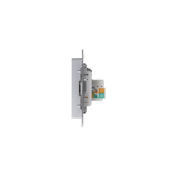 РОЗЕТКА двойная комп+ТВ, RJ45+TV, кат.5E, АЛЮМИНИЙ, ATLAS 10шт