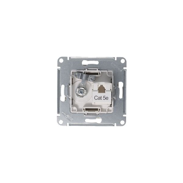 РОЗЕТКА двойная комп+ТВ, RJ45+TV, кат.5E, АЛЮМИНИЙ, ATLAS 10шт