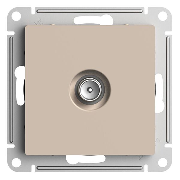TV РОЗЕТКА коннектор 1DB, ПЕСОЧНЫЙ, ATLAS 10шт