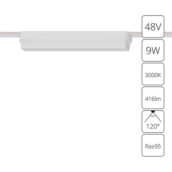((A1153PL-1WH СВЕТИЛЬНИК ПОТОЛОЧНЫЙ RAPID 48В 9Вт 416лм 3000К 90+ 120° ARTE LAMP