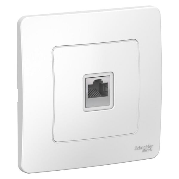 Розетка компьютерная RJ45, кат.5e,  белый, с/у, BLANCA (10шт.)