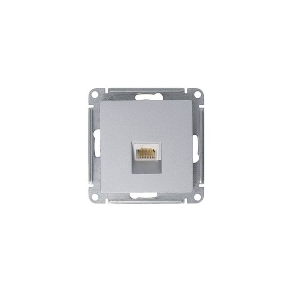 РОЗЕТКА компьютерная RJ45, АЛЮМИНИЙ, ATLAS 10шт