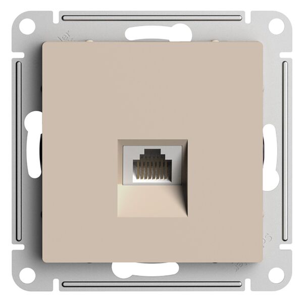РОЗЕТКА компьютерная RJ45, ПЕСОЧНЫЙ, ATLAS 10шт