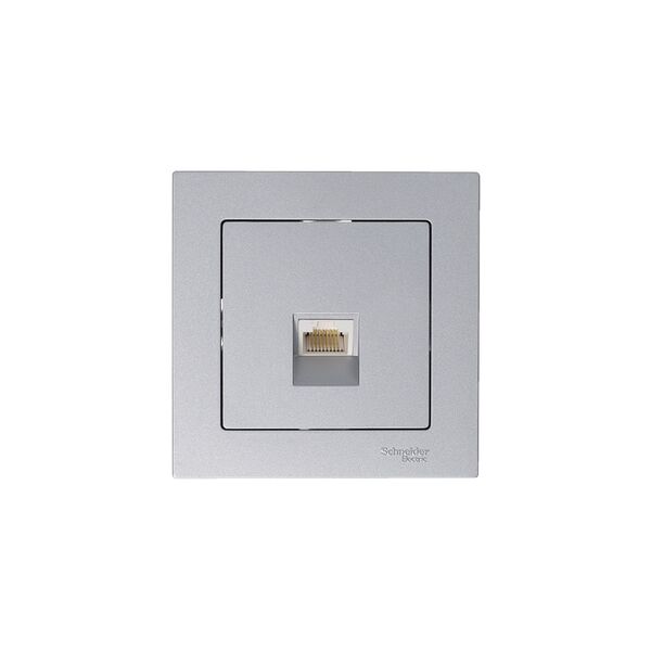 РОЗЕТКА компьютерная RJ45, АЛЮМИНИЙ, ATLAS 10шт