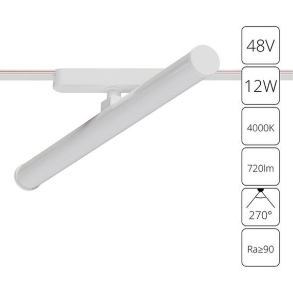 ((A6165PL-1WH СВЕТИЛЬНИК ПОТОЛОЧНЫЙ RAPID 48В 12Вт 720лм 4000К 90+ 180° ARTE LAMP