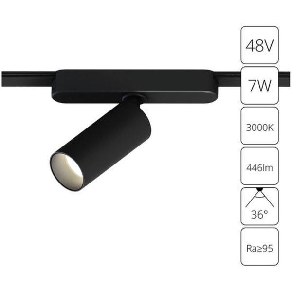 ((A1156PL-1BK СВЕТИЛЬНИК ПОТОЛОЧНЫЙ RAPID 48В 7Вт 446лм 3000К 95+ 36° ARTE LAMP