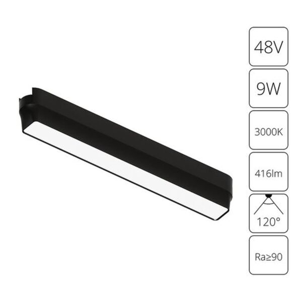 ((A1153PL-1BK СВЕТИЛЬНИК ПОТОЛОЧНЫЙ RAPID 48В 9Вт 416лм 3000К 90+ 120° ARTE LAMP