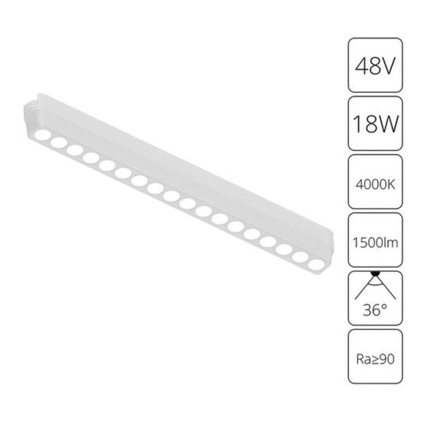 ((A6169PL-1WH СВЕТИЛЬНИК ПОТОЛОЧНЫЙ RAPID 48В 18Вт лм 4000К 95+ 36° ARTE LAMP