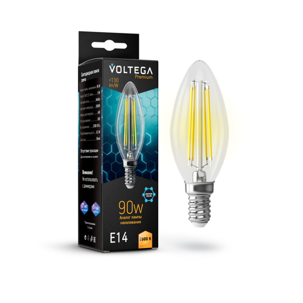 Светодиодная лампа Crystal Graphene Candle 9W 2800K E14 (7134)