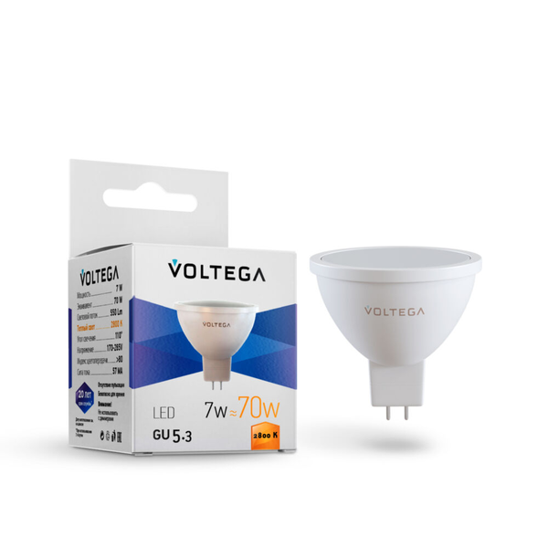 Светодиодная лампа Simple  MR16 7W 2800K 110° GU5.3 (7058)