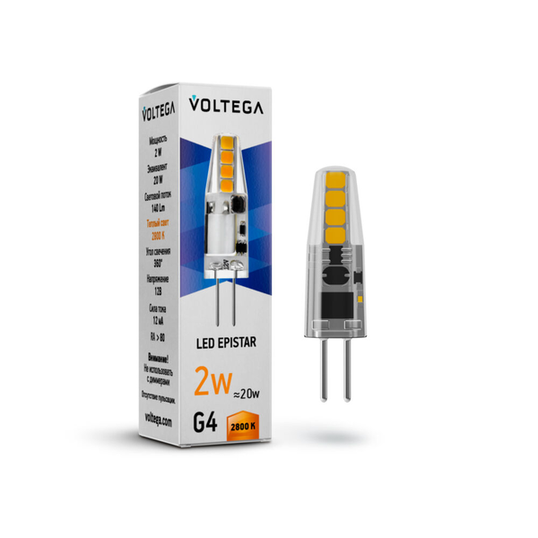 Светодиодная лампа Simple Capsule 2W 2800K G4 12V (7142)