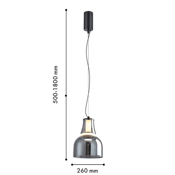 Подвес  Favourite Gaudi 1*LED*6W, 639LM, 4000K, included D260*H500/1800