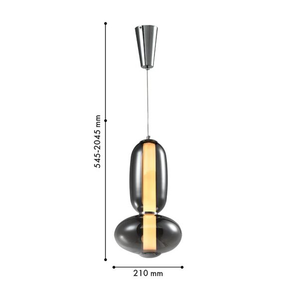 Подвес Vapor LED*12.5W, 1000LM, 4000K, included D210*H545/2045 Favourite