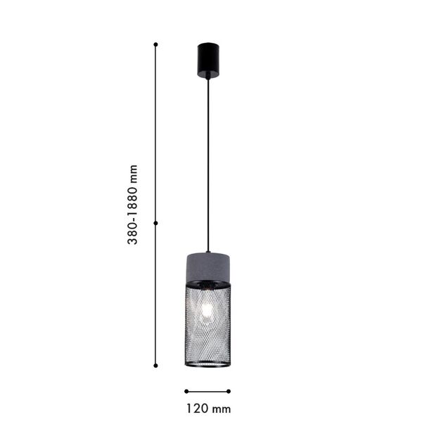 Подвес Сementita 1*E27*60W, excluded D120*H380/1880 Favourite
