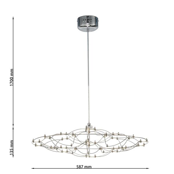 Подвесная люстра  Thinner LED*23W, 5300LM, 3000K/4500K/6000K, included D585*H190/2190 Favourite
