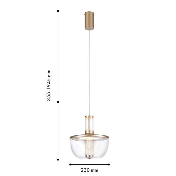 Подвес FAVOURITE Flaska LED*12W, 600LM, 4000K, CRI>90included, EpistarCOB, EpistarSMD2835 D230*H355/1945MM