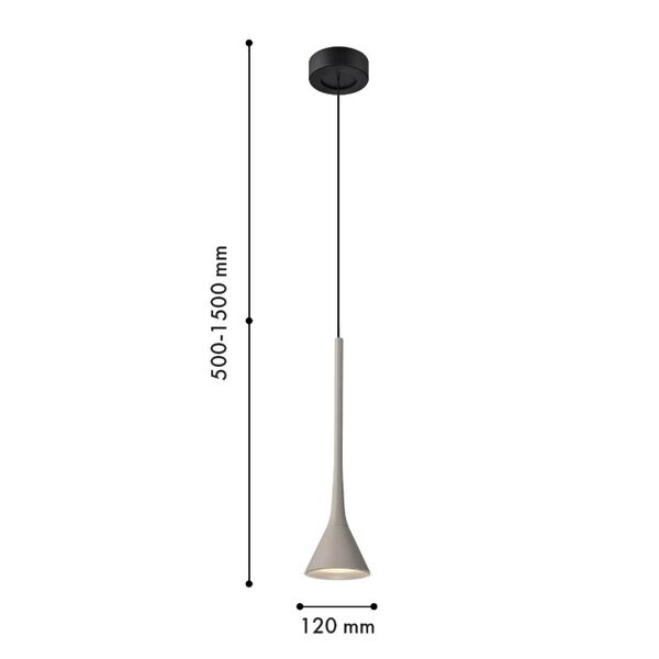 Подвес Klokken LED*6W, 525LM, 4000K, IP20, included D120*H500/1500 Favourite