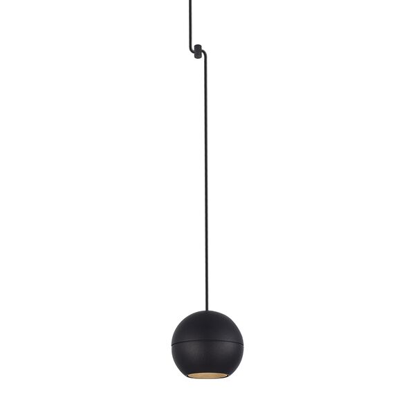 ((Donolux LED, Apple, 8,5Вт, D80xL4000 мм, 735Лм, DC48В, Ra90, 45°, 3000К, IP20, черный, провод черн