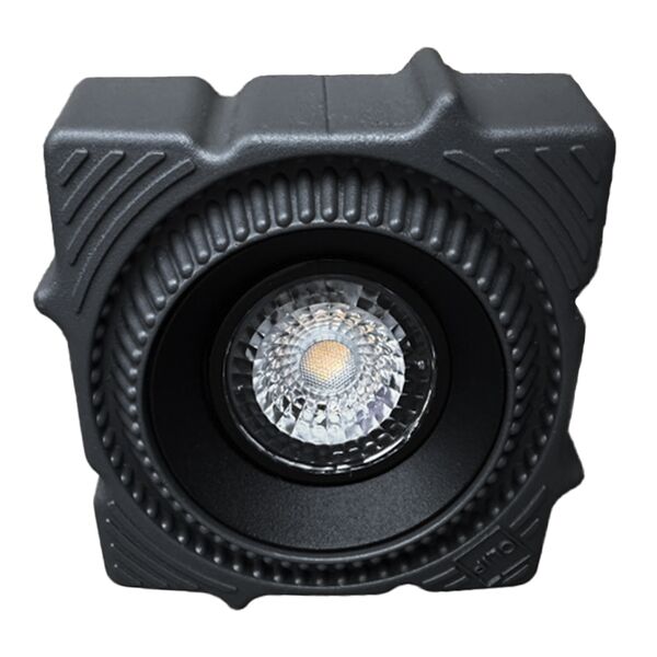 ST753.438.07 Св-к встр. светодиодный в натяжной ПВХ потолок Черный LED 1*7W 3000K 560Lm Ra80 60° I