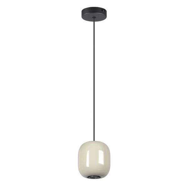 Подвес GU10 LED 4W OVAL (5053/1A PENDANT ODL24 311 черный/цвет слонов.кости//металл