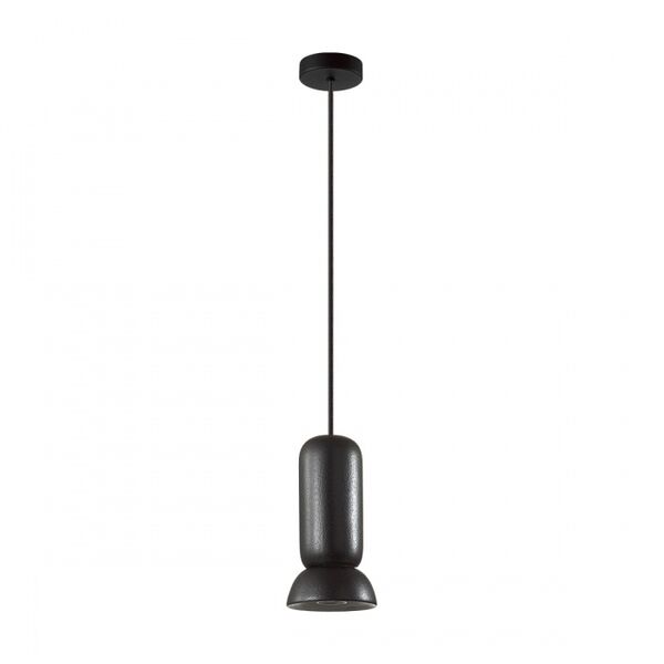 Подвес GU10 LED 4W KERAMA 5054/1D PENDANT ODL24 315 черный/металл/керамика