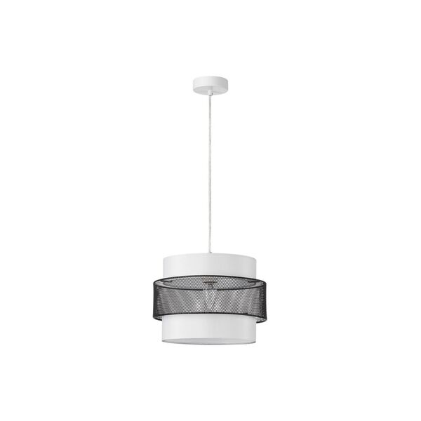 ((8002/1A MODERNI LN24 белый, черный металл/металл, текстиль Подвес Е27 60W 220V ANIMAISA