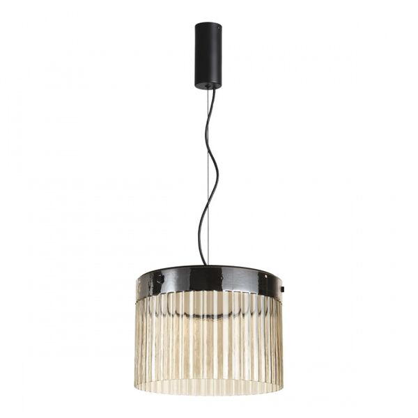 Подвес LED 24W 4000К 2715Лм PILLAR 5047/24L L-VISION ODL24 303 черный/светл.янтарный/металл/стекло