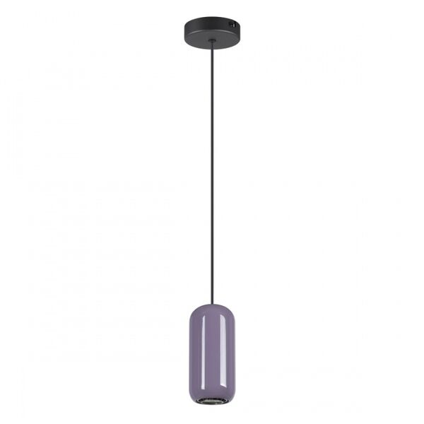 Подвес GU10 LED 4W OVALI 5053/1 PENDANT ODL24 311 черный/сиреневый/металл