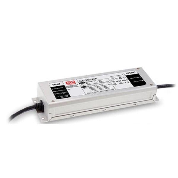 Блок питания AC-DC для светодиодов, 300Вт, IP67, вход 100:305В AC, 47:63Гц/142:431В Meanwell