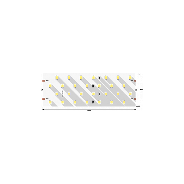 Лента светодиодная DesignLed LUX, 2835, 280 LED/м, 26 Вт/м, 24В, IP33, Нейтральный белый (4000K)
