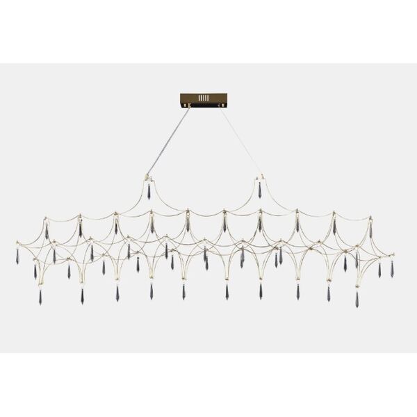 Светильник подвесной ST-Luce Золотистый/Прозрачный LED 1*23W 4000K