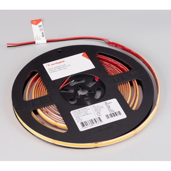((Светодиодная лента герметичная COB-SE-X480-8mm 24V Day4000 (10 W/m, IP65, 5m) (Arlight, 5 лет)