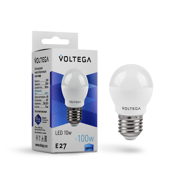 Светодиодная лампа Simple Globe 10W 4000K E27 (8456)