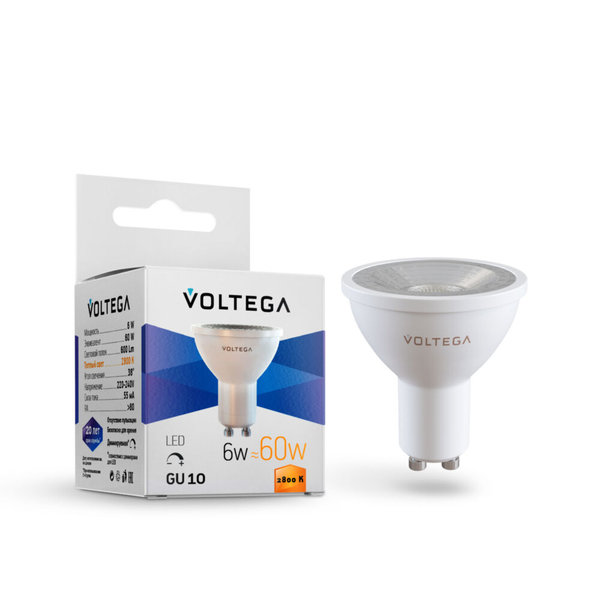 Светодиодная лампа Simple MR16 6W 2800K 38° GU10 DIM