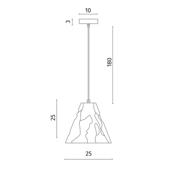Подвесной светильник Divinare PIRAMIDE 5098/06 SP-1