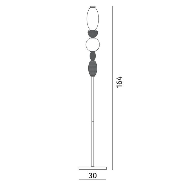 Торшер Divinare AMBRA 5016/17 PN-20