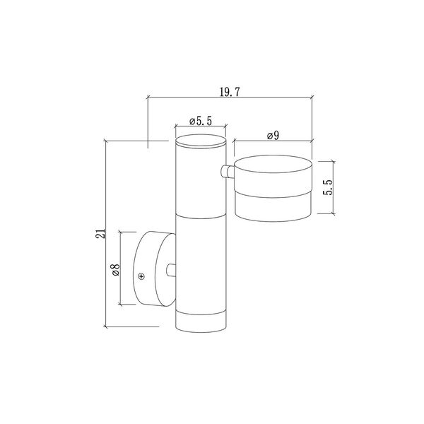 Уличный настенный светильник Arte Lamp BUDAPEST A2362AL-2BK